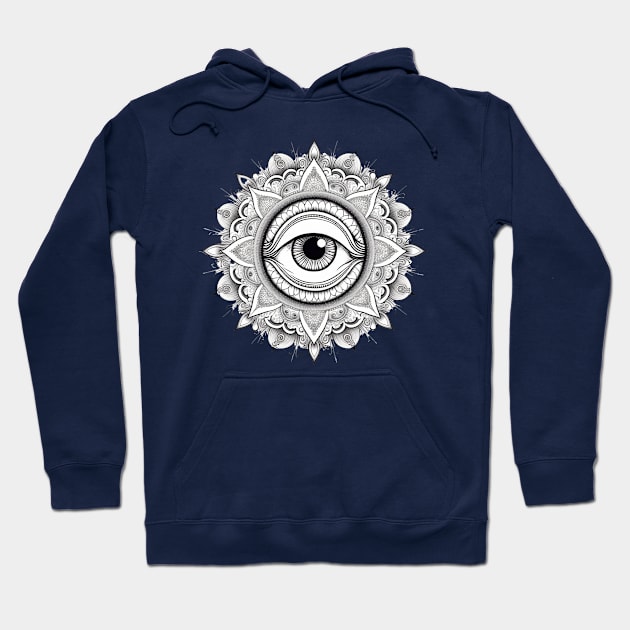 All Seeing Eye Mandala Hoodie by TheJadeCat